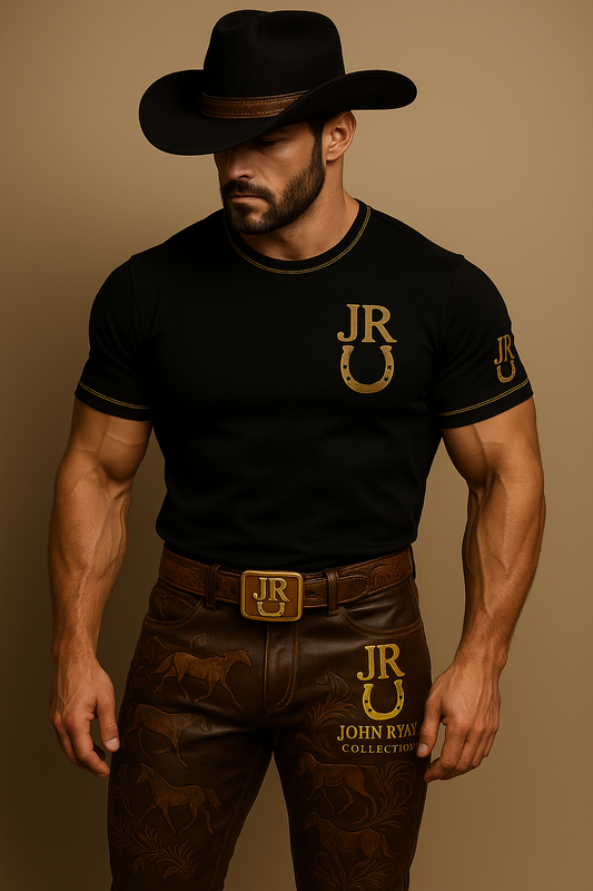 John Ryan Collection Golden Horseshoe Logo Tee